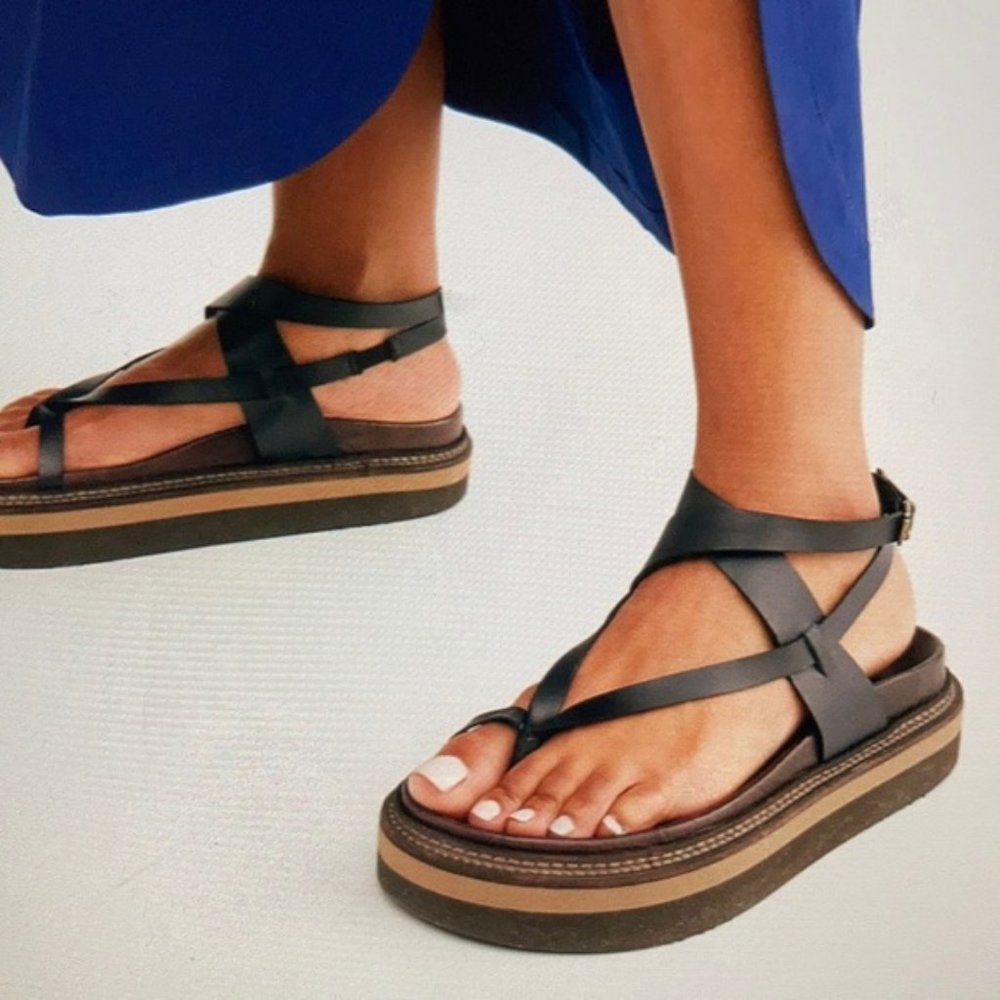 Free People Tropez Footbed Sandal - Picture 2 of 4